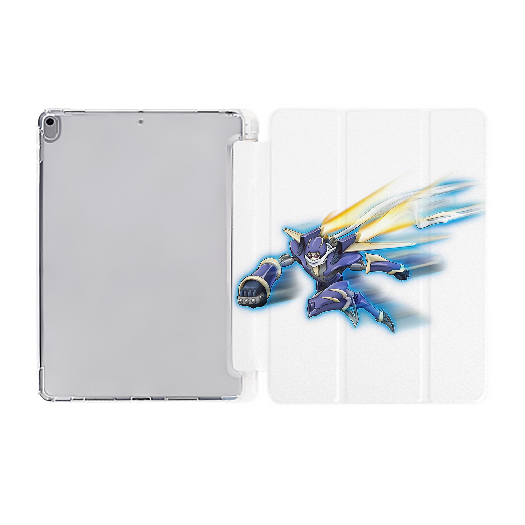 （画像用） 遊☆戯☆王 Yu-Gi-Oh! IPad ケース ペン収納付き 三つ折りスタンド PUレザー×シリコン 対応機種9.5/10.5/10.9インチ